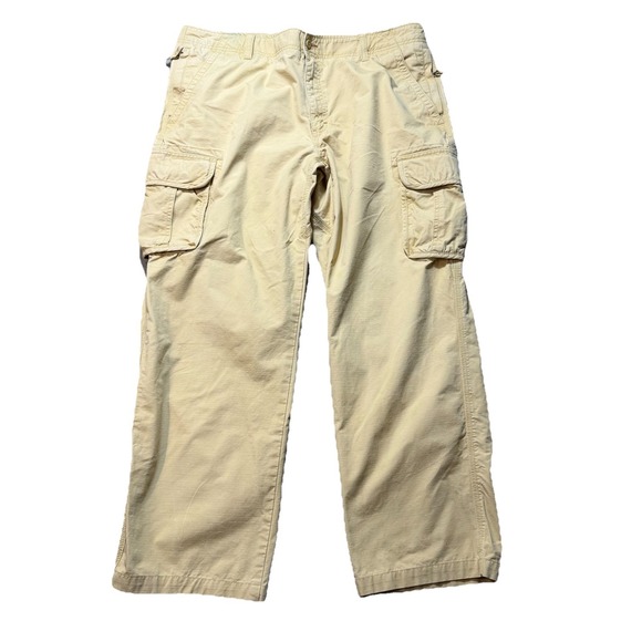 L.L. Bean Other - LL Bean Cargo Pants Mens 40x36 Khaki Outdoor Hiking Utility Cotton